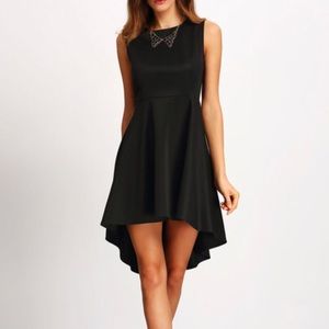 Black High-Low Dress